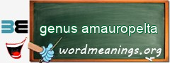WordMeaning blackboard for genus amauropelta